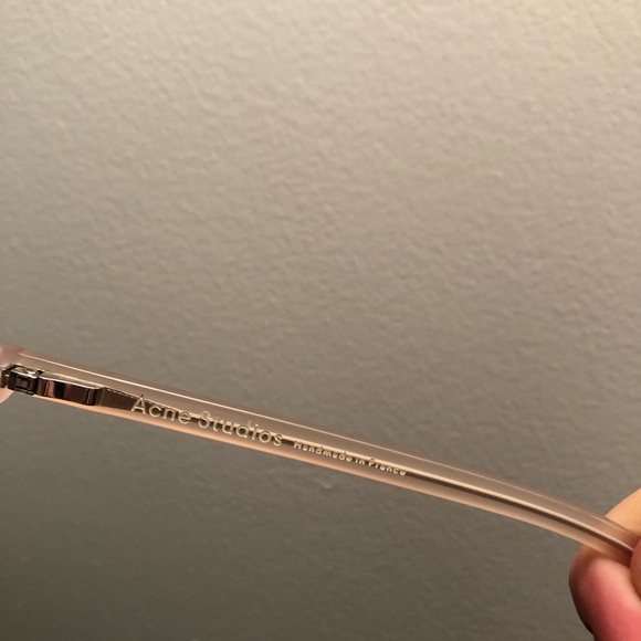 Acne Studios Pink/Grey Aviator Sunglasses - Picture 6 of 6